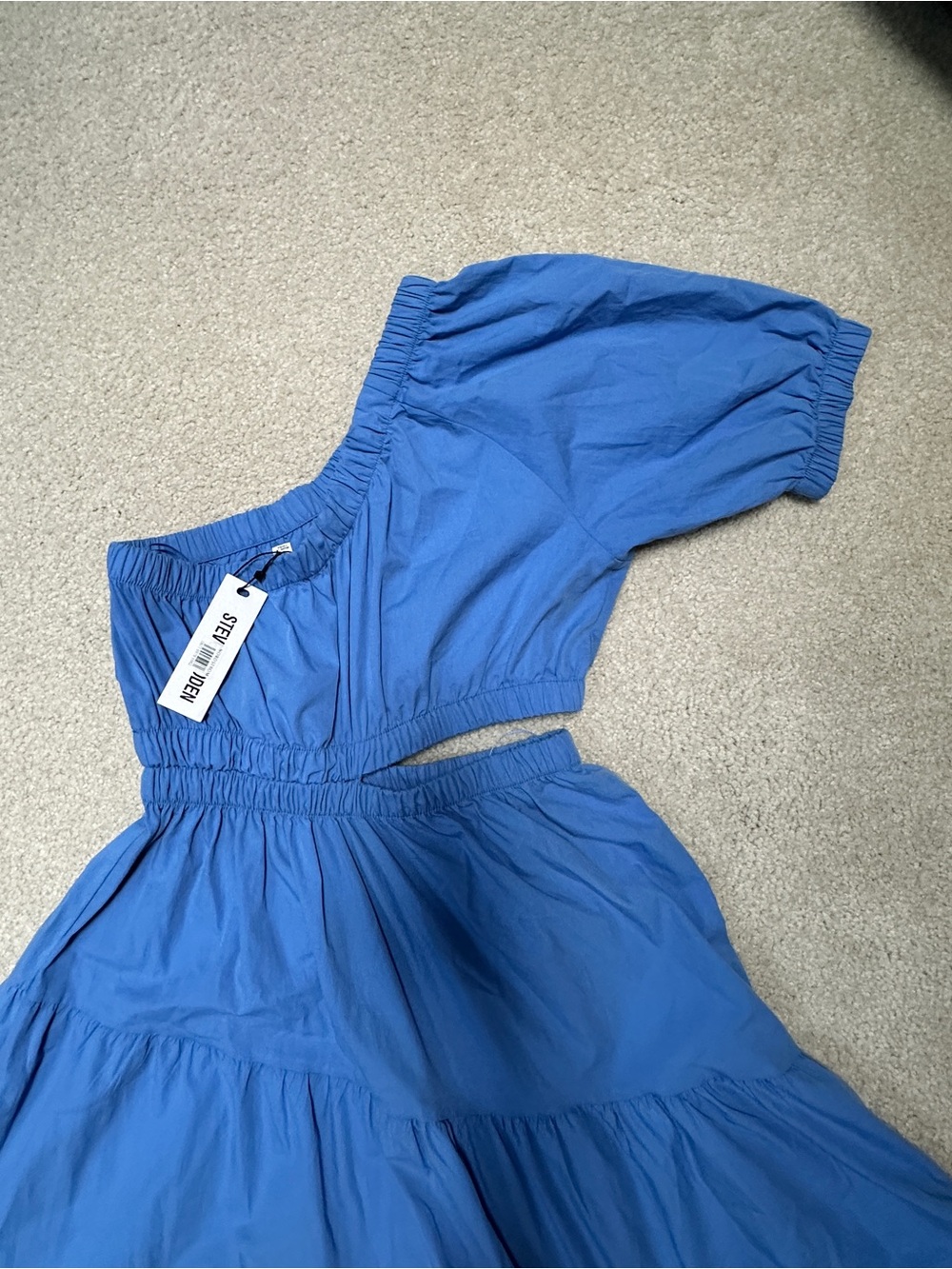 Steve Madden Blue Elastic Waist Maxi Dress - Picture 4 of 9
